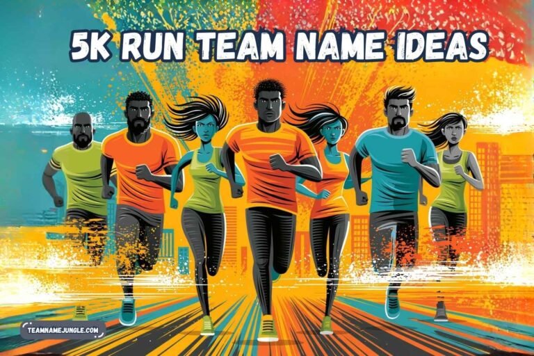 5k run team name ideas