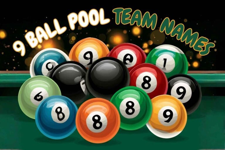 9 ball pool team names