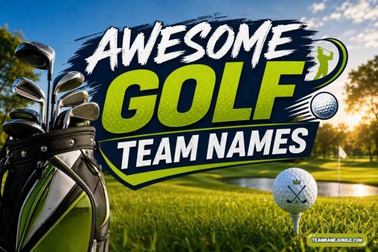 awesome golf team names