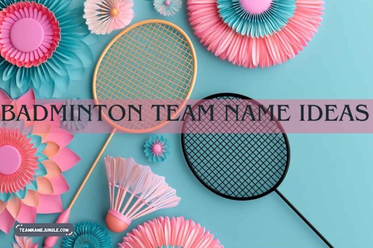 badminton team name ideas